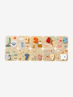 Speelgoed-Educatief speelgoed-2-in-1 cijferpuzzel van FSC®-hout
