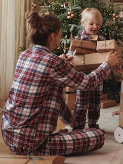 Zwangerschapskleding-Pyjama, homewear-Flanellen pyjama voor volwassenen "Happy Family" capsulecollectie