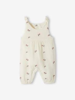 -Combinaison bébé naissance en gaze de coton