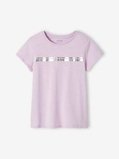 T-shirt de sport Basics fille rayures irisées placées  - vertbaudet enfant