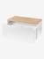 Coffre de rangement / banc à roulettes blanc+bois - vertbaudet enfant 