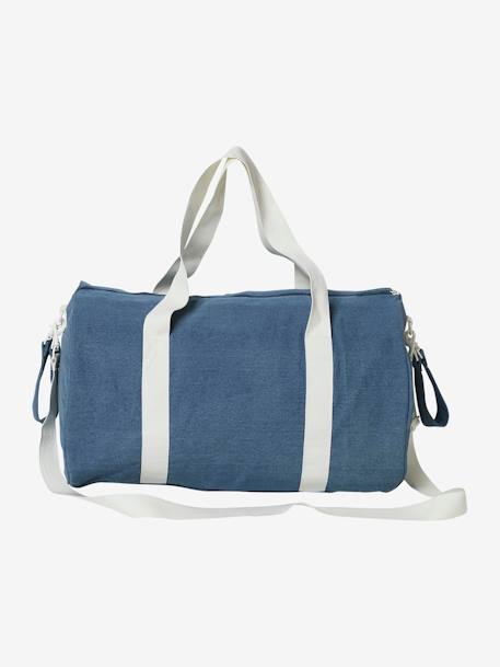 Sac à langer Baby Roll en denim denim bleached - vertbaudet enfant 