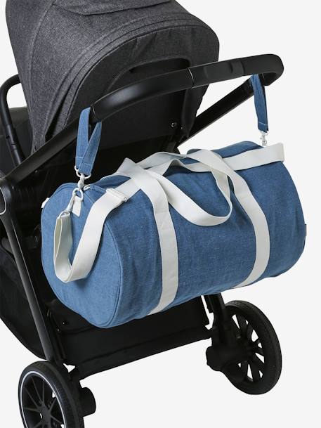 Sac à langer Baby Roll en denim denim bleached - vertbaudet enfant 