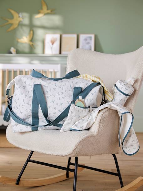 Luiertas voor het weekend La vie est pleine de surprises Marine grijs+salie+vert imprimé - vertbaudet enfant 