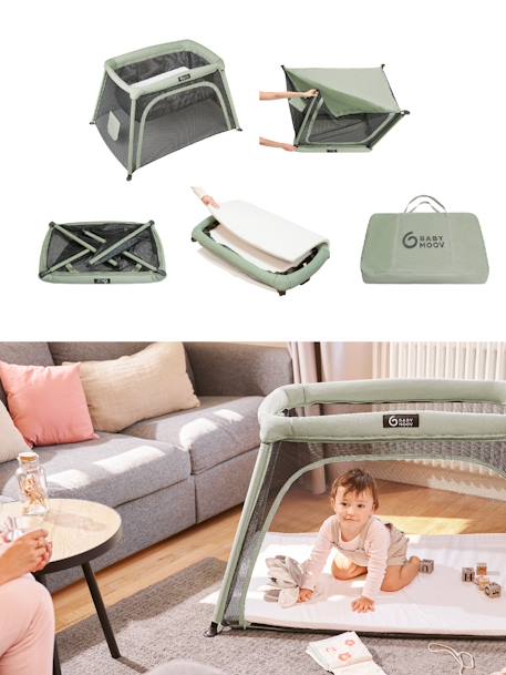 Lit parapluie Moov & Comfy blanc - vertbaudet enfant 