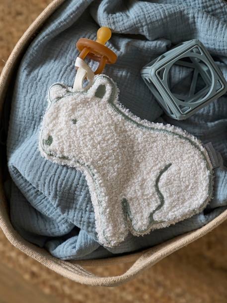 Fopspeenhouder IJsbeer sherpa ecru - vertbaudet enfant 