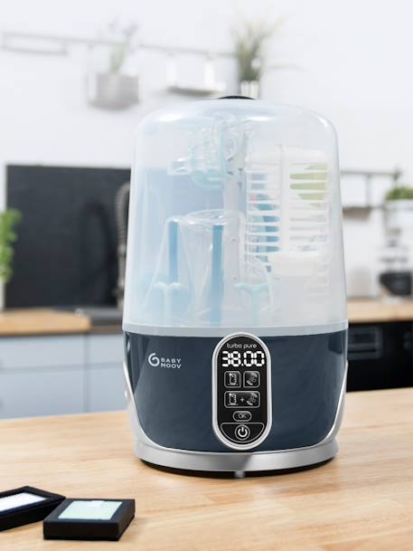 Stérilisateur et sèche-biberons électrique Turbo Pure GRIS - vertbaudet enfant 