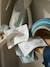 Set van 6 washandjes grijsblauw+veel roze - vertbaudet enfant 