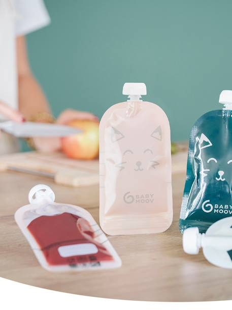 Lot de 20 gourdes réutilisables bleu - vertbaudet enfant 