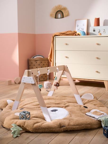 Portique d'éveil en bois FSC® beige+Tanzanie - vertbaudet enfant 