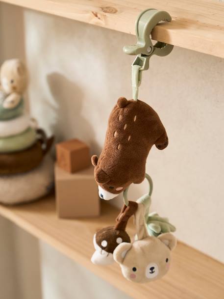 Jouet d'éveil avec pince GREEN FOREST marron - vertbaudet enfant 