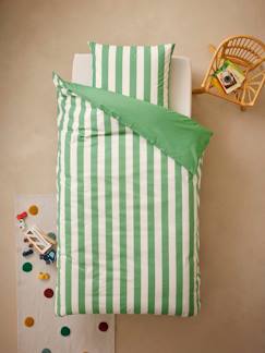 -Parure housse de couette et taie d'oreiller avec coton recyclé TRANSAT
