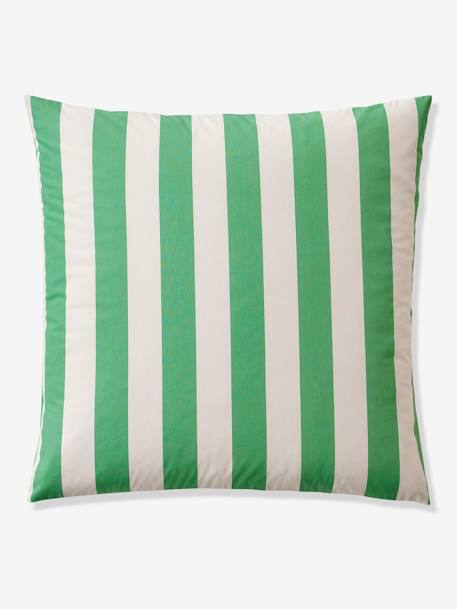 Set dekbedovertrek + kussensloop voor kinderen TRANSAT geel, gestreept+groen, gestreept+roze, gestreept - vertbaudet enfant 