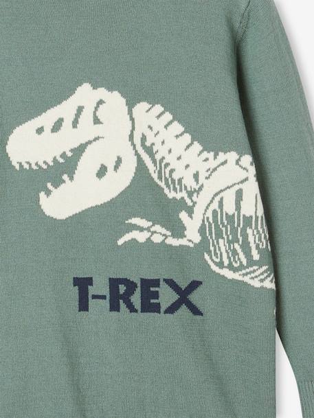 Pull ludique dinosaure Garçon vert sauge - vertbaudet enfant 