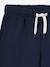 Meisjessportshort in fleece blauwgroen+marineblauw+vanille - vertbaudet enfant 