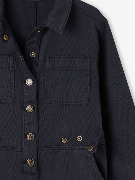 Combinaison fille style worker anthracite - vertbaudet enfant 