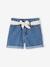 Short en jean style paperbag fille stone - vertbaudet enfant 
