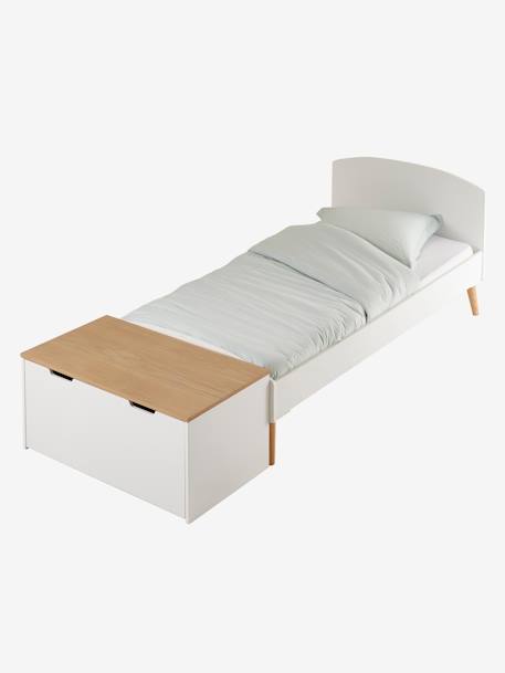 Opbergkoffer/-bank op wieltjes hout+wit - vertbaudet enfant 