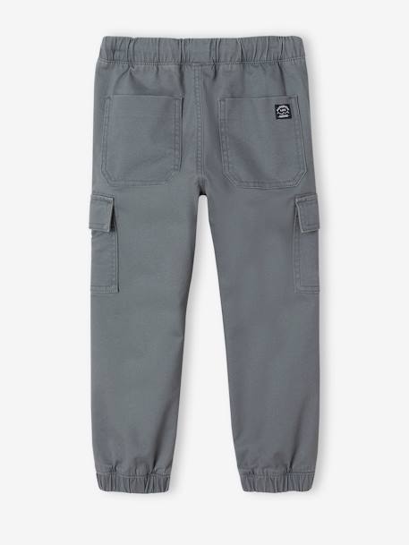 Pantalon garçon battle facile à enfiler anthracite+bleu glacier+kaki foncé+taupe - vertbaudet enfant 
