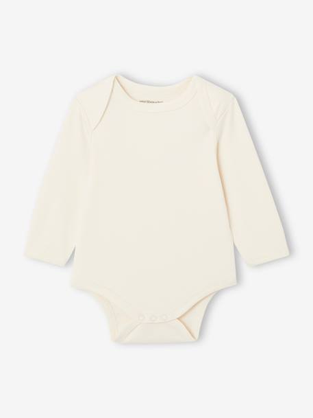 Set van 7 rompertjes met US-opening en lange mouwen voor baby BASICS meerkleurig - vertbaudet enfant 