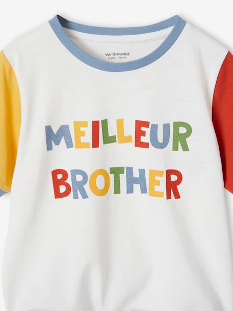 Pyjashort voor jongens 'Best Brother' hemelsblauw - vertbaudet enfant 