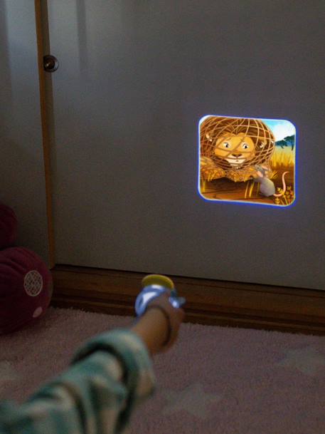 Lampe projecteur à histoires Kidyslide - bleu+terracotta - vertbaudet enfant 