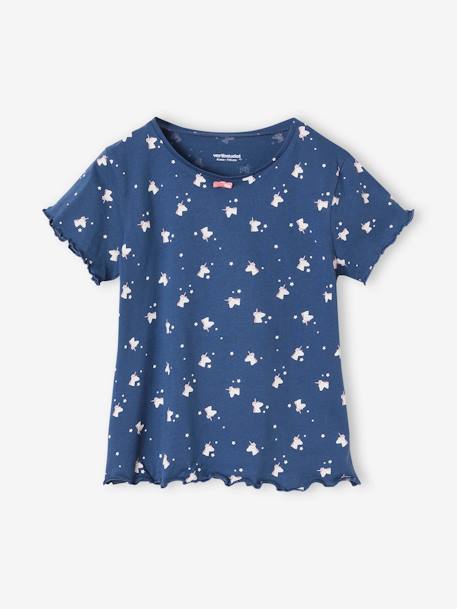 Lot de 2 pyjashorts fille licornes bleu nuit - vertbaudet enfant 