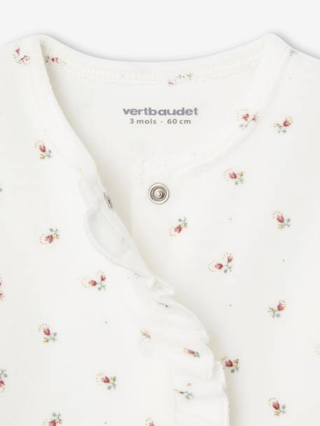 Lot de 2 pyjamas bébé fille en velours vieux rose - vertbaudet enfant 