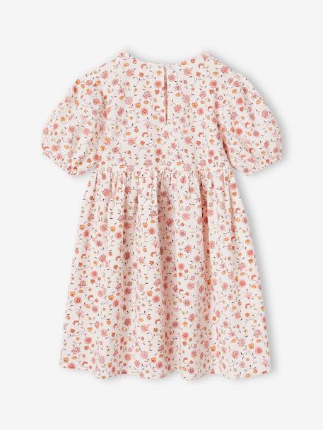 Robe en seersucker fille lilas+rose pâle - vertbaudet enfant 