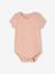 Lot de 5 bodies emmanchure US bébé en coton biologique vieux rose - vertbaudet enfant 