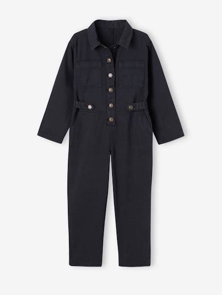 Combinaison fille style worker anthracite - vertbaudet enfant 