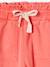 Pantalon fille style paperbag Lyocell fluide corail+kaki+rose - vertbaudet enfant 