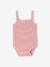 Lot de 5 bodies à bretelles naissance en coton biologique vieux rose - vertbaudet enfant 