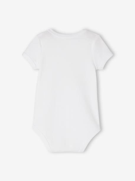 Lot de 5 bodies emmanchure US bébé en coton biologique vieux rose - vertbaudet enfant 