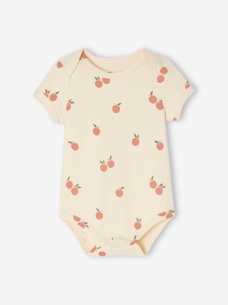 Lot de 5 bodies emmanchure US bébé en coton biologique vieux rose - vertbaudet enfant 