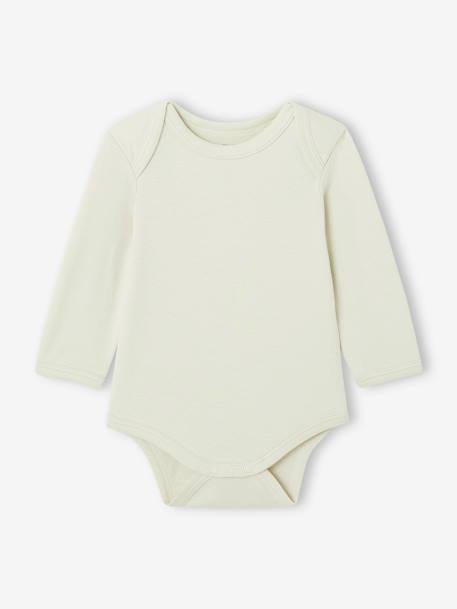 Set van 7 rompertjes met US-opening en lange mouwen voor baby BASICS meerkleurig - vertbaudet enfant 
