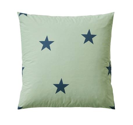 Parure housse de couette enfant et taie d'oreiller DREAM BIG kaki / étoiles marine - vertbaudet enfant 