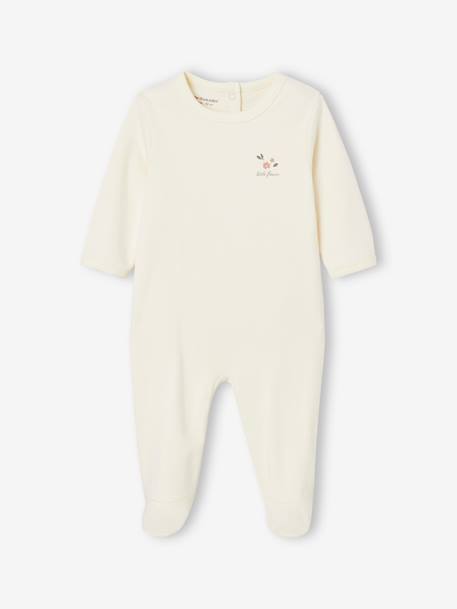 Lot de 3 pyjamas bébé mixtes en interlock BASICS bleu grisé+rose - vertbaudet enfant 