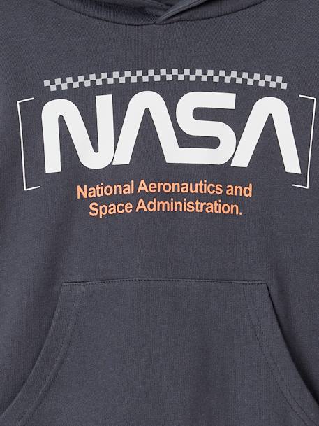 Sweat à capuche garçon bleu ardoise - vertbaudet enfant 