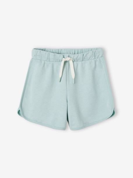 Short fille sport en molleton marine+vanille+vert d'eau - vertbaudet enfant 