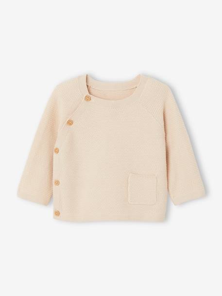 Ensemble naissance en tricot pull legging en tricot beige - vertbaudet enfant 
