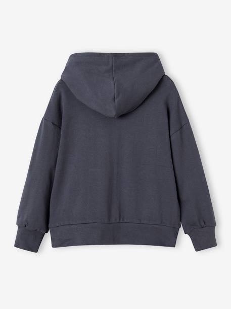Sweat à capuche garçon bleu ardoise - vertbaudet enfant 