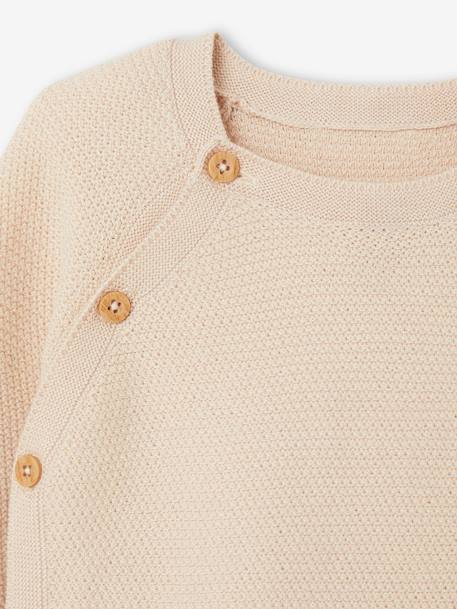 Ensemble naissance en tricot pull legging en tricot beige - vertbaudet enfant 