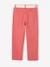 Pantalon Mom et sa ceinture en gaze de coton fille moutarde+pêche+rose+rouge - vertbaudet enfant 