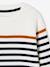 Pull marin garçon écru+MARINE RAYE OCRE+Sauge rayé marine et ivoire+vert - vertbaudet enfant 
