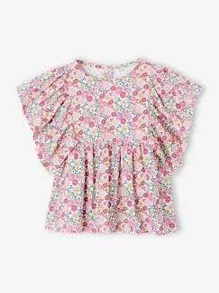 Shirt-blouse voor meisjes met motiefjes  - vertbaudet enfant