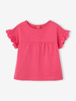Bébé-T-shirt, sous-pull-T-shirt-T-shirt manches volantées personnalisable bébé coton biologique