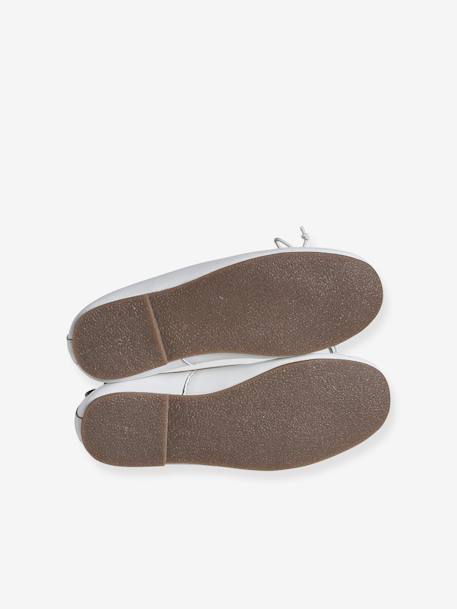 Ballerines en cuir fille blanc - vertbaudet enfant 