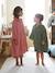 Peignoir Oversize enfant uni avec coton recyclé, personnalisable bois de rose+vert sapin - vertbaudet enfant 