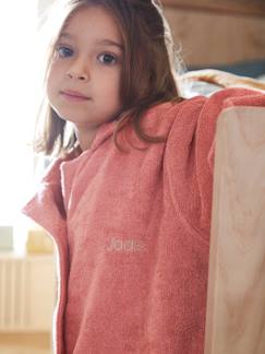 Meisje-Gepersonaliseerde kinderbadjas met gerecycled katoen